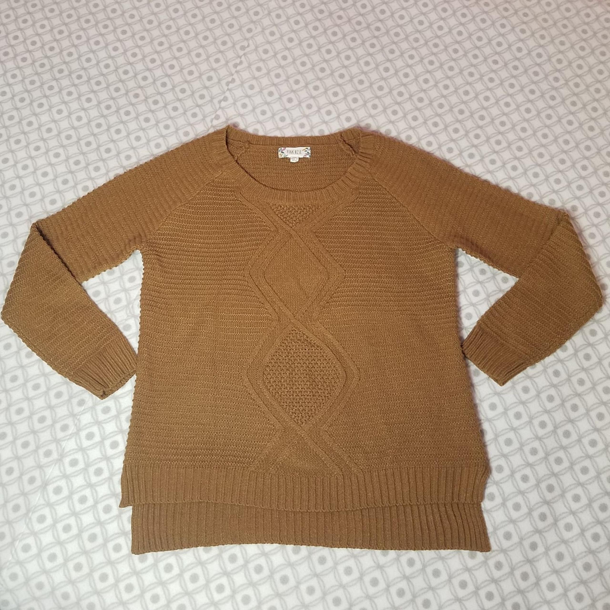 Pink Rose Knit Sweater