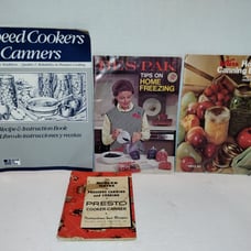 Lot Of 4 Canning Cookbooks Vintage Recipes Books 1970s Kerr Mirro Bes-Pak Presto