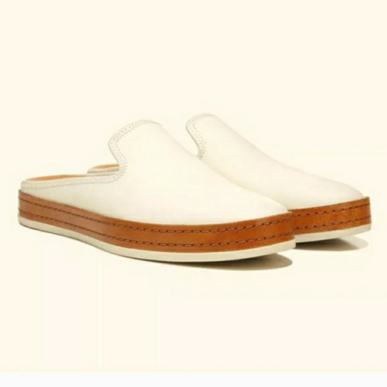 Vince Canella Leather Slip-On Mules Sz 6