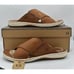 Born Mens Size 13 Marco Brown Full Grain Leather Slide Sandals Shoes