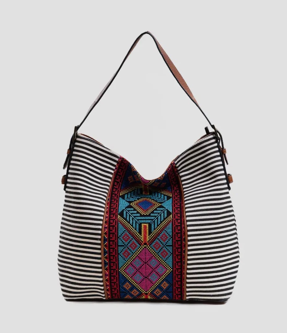 Ember Aztec embroidered hobo bag!
