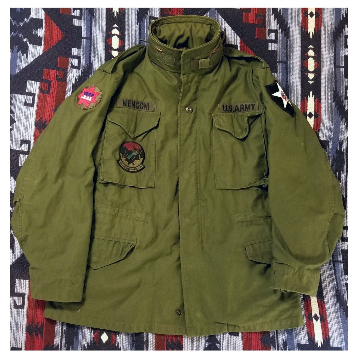 VINTAGE DEAD STOCK M-65 COLD WEATHER FIELD COAT W/ INSULATED LINER - MEDIUM