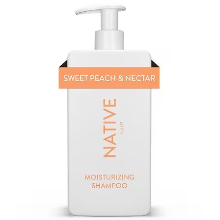 QTY 4 Native Moisturizing Shampoo, Sulfate Free, for Women and Men Sweet Peach &