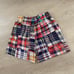 WORN Eric Emanuel Plaid Patchwork Multi-color Mesh Shorts