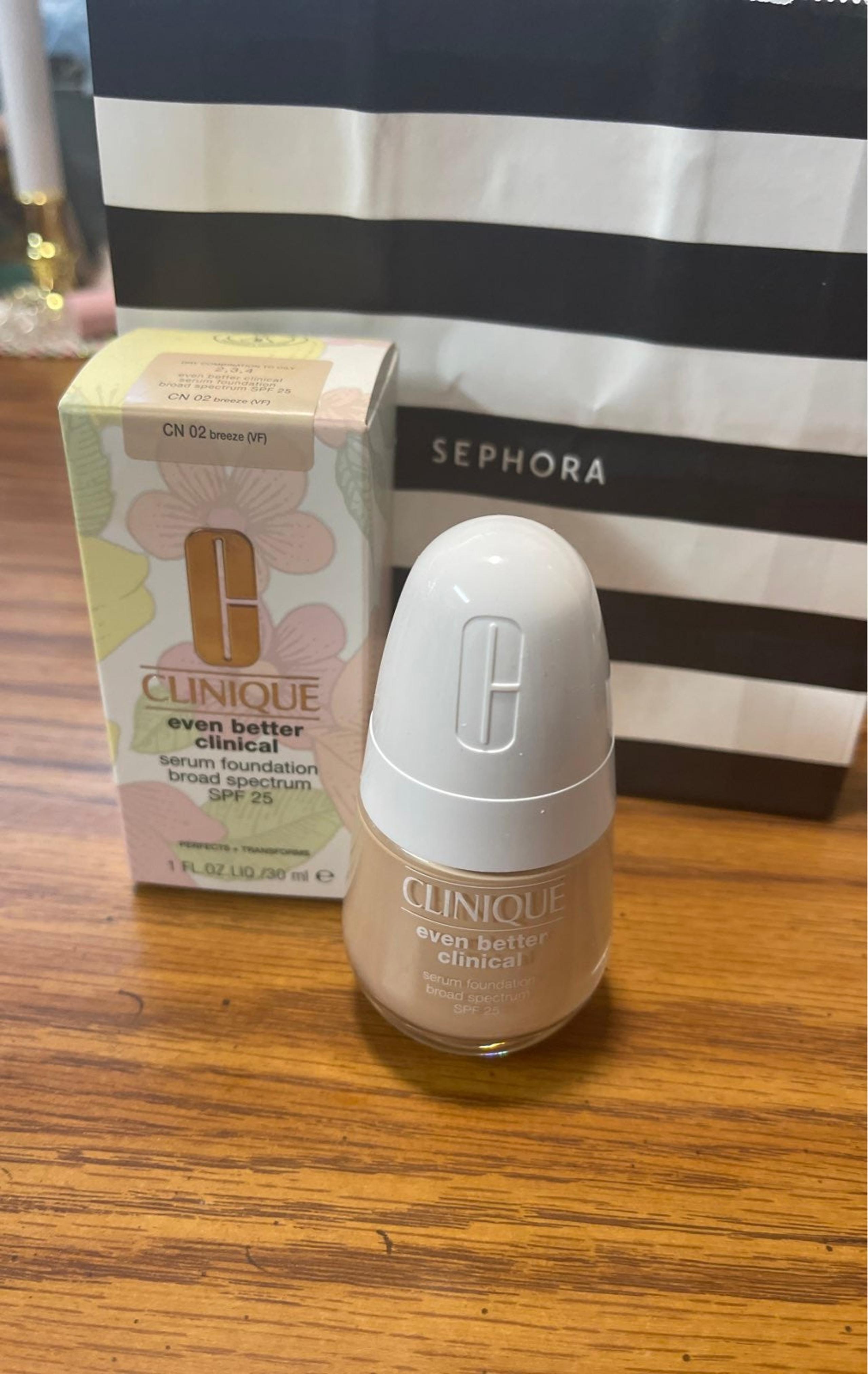 Clinique Serum Foundation even better clinical