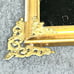 Antique Glass Gold Black Stand Up Photo Frame With Family Picture 12x13 Rare