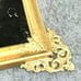 Antique Glass Gold Black Stand Up Photo Frame With Family Picture 12x13 Rare