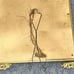 Antique Glass Gold Black Stand Up Photo Frame With Family Picture 12x13 Rare