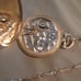 Vintage 15 Jewel Hampden gold pocket watch beautiful manual working with chain.