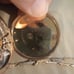 Vintage 15 Jewel Hampden gold pocket watch beautiful manual working with chain.