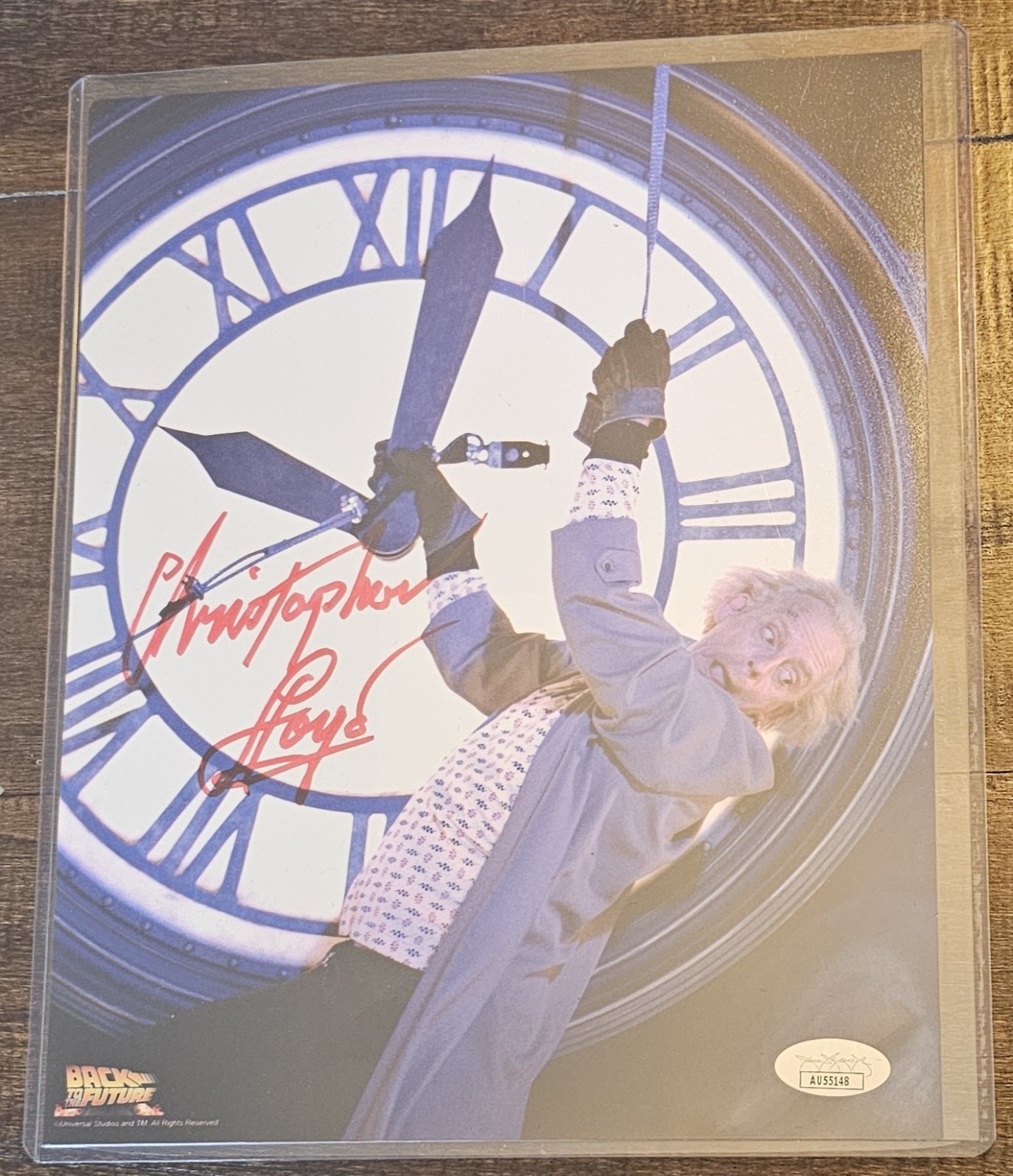 Christopher Lloyd signed Back II the Future 8x10 picture. Comes with JSA Authent