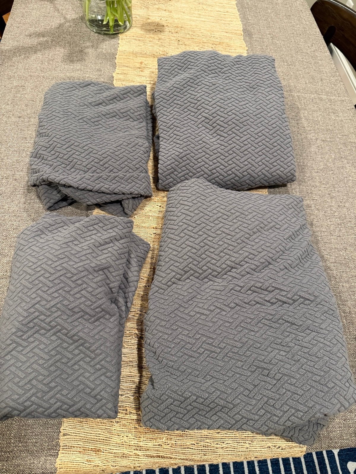Nolan interior Magic sofa covers 4pc 2x seat 2x chaise - dark gray