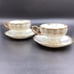 Set of 2 Royal Sealy Japan China Teacup Scalloped Edge Iridescent Lusterware