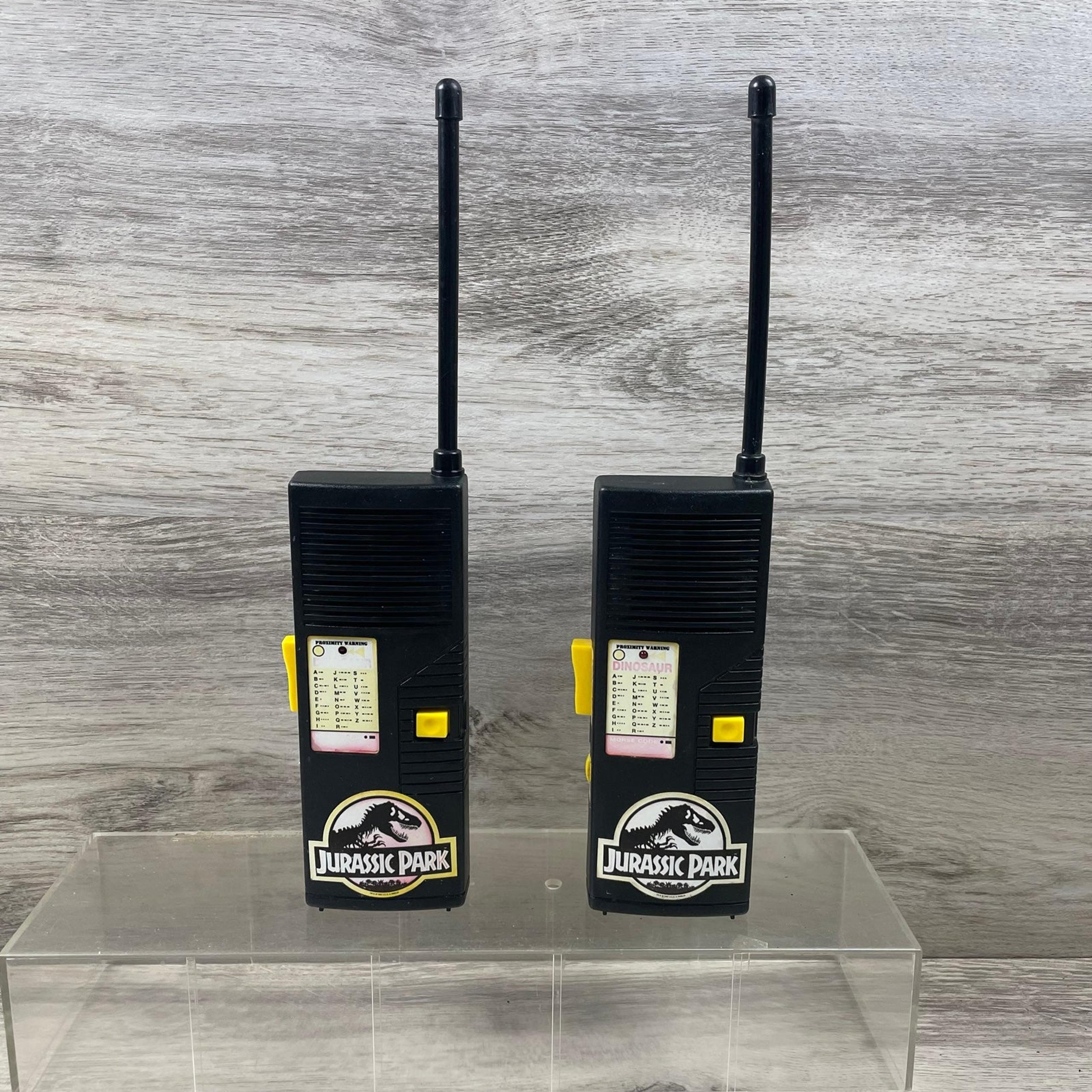 1993 Kid Dimensions (Hasbro) "Jurassic Park" WALKIE TALKIES Set of 2.