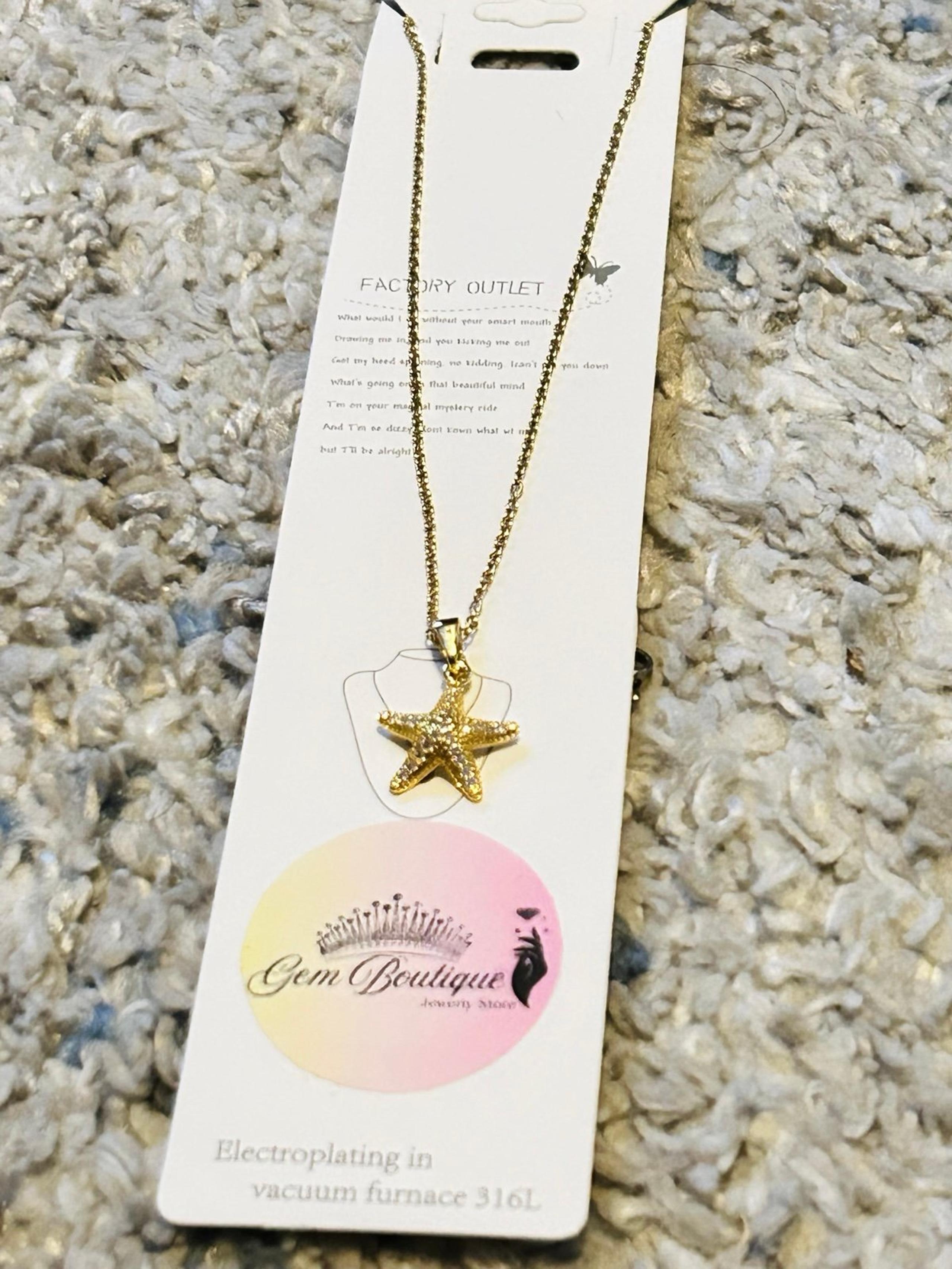 Starfish Pendant Necklace