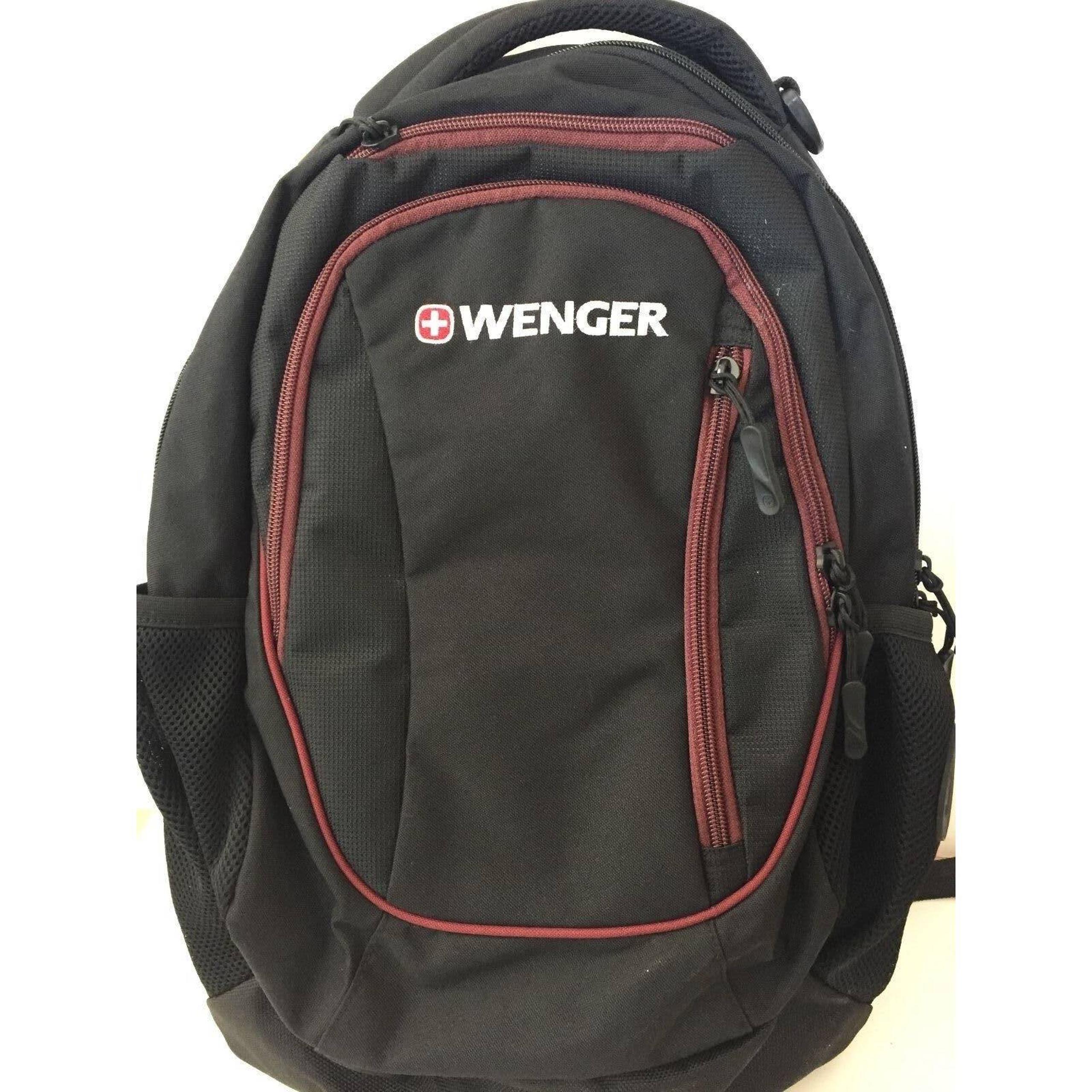 Wenger Black Three Pocket Backpack
