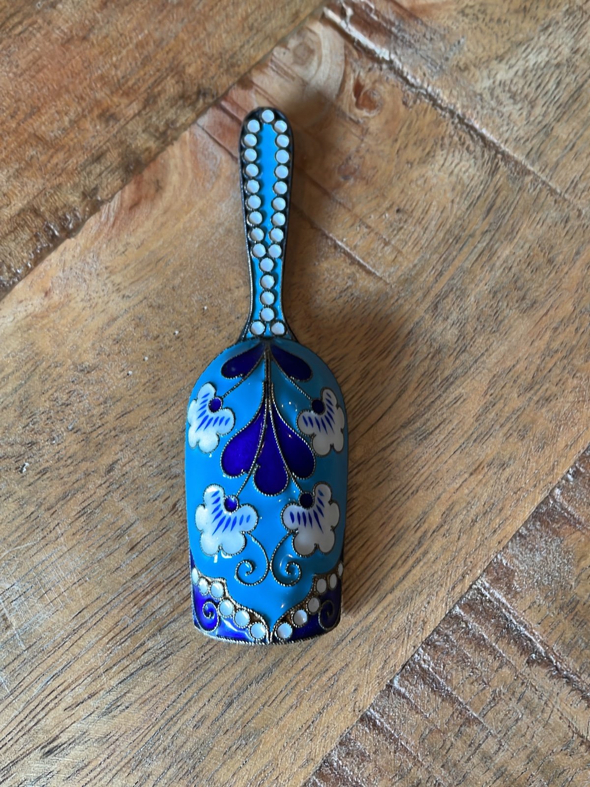 Russian enamel scoop/spoon