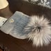 New Moncler beanie with fur