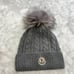 New Moncler beanie with fur