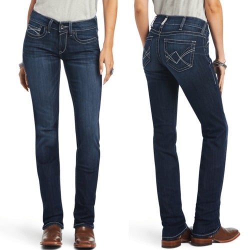 Ariat R.E.A.L. Clarissa Straight Jean 29 Regular Midnight Blue