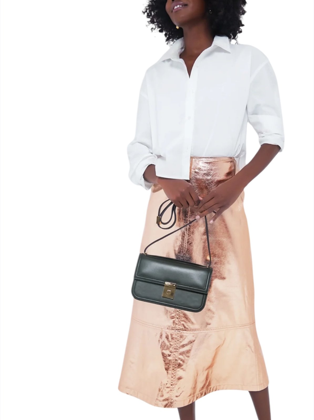 TUCKERNUCK X INDIA HICKS Gold Metallic London Skirt color Gold Merallic size 6