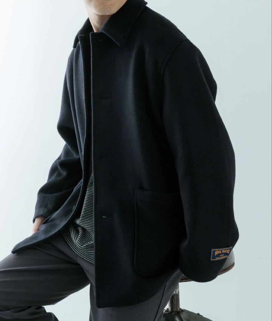 Wool Blend Melton Short Coat