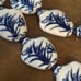 Vintage Chinese white and blue porcelain bead necklace