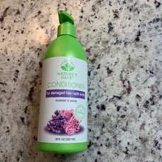 Nature’s Garden Vegan Conditioner for Dry Damaged Hair, lavender and Peony 18 0z