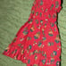 1974 FRANCIE Barbie Doll #7768 Best Buy Red Floral Berries Strapless Sundress