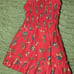 1974 FRANCIE Barbie Doll #7768 Best Buy Red Floral Berries Strapless Sundress