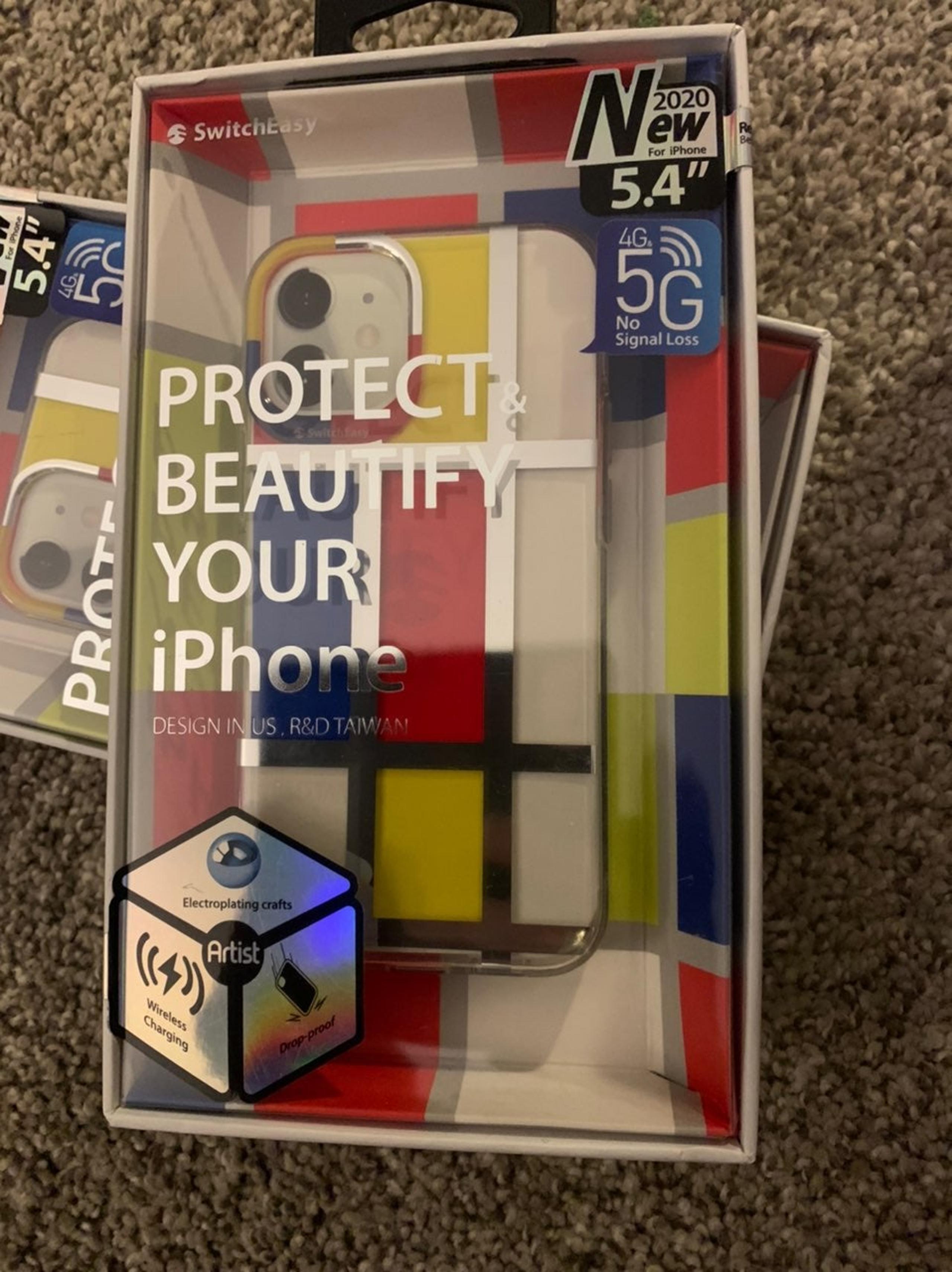 Switcheasy artist mondrian iphone 12 5.4" protective case
