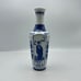 Vintage Intricate Blue & White Chinese Female Figures Motif Porcelain 7in Vase