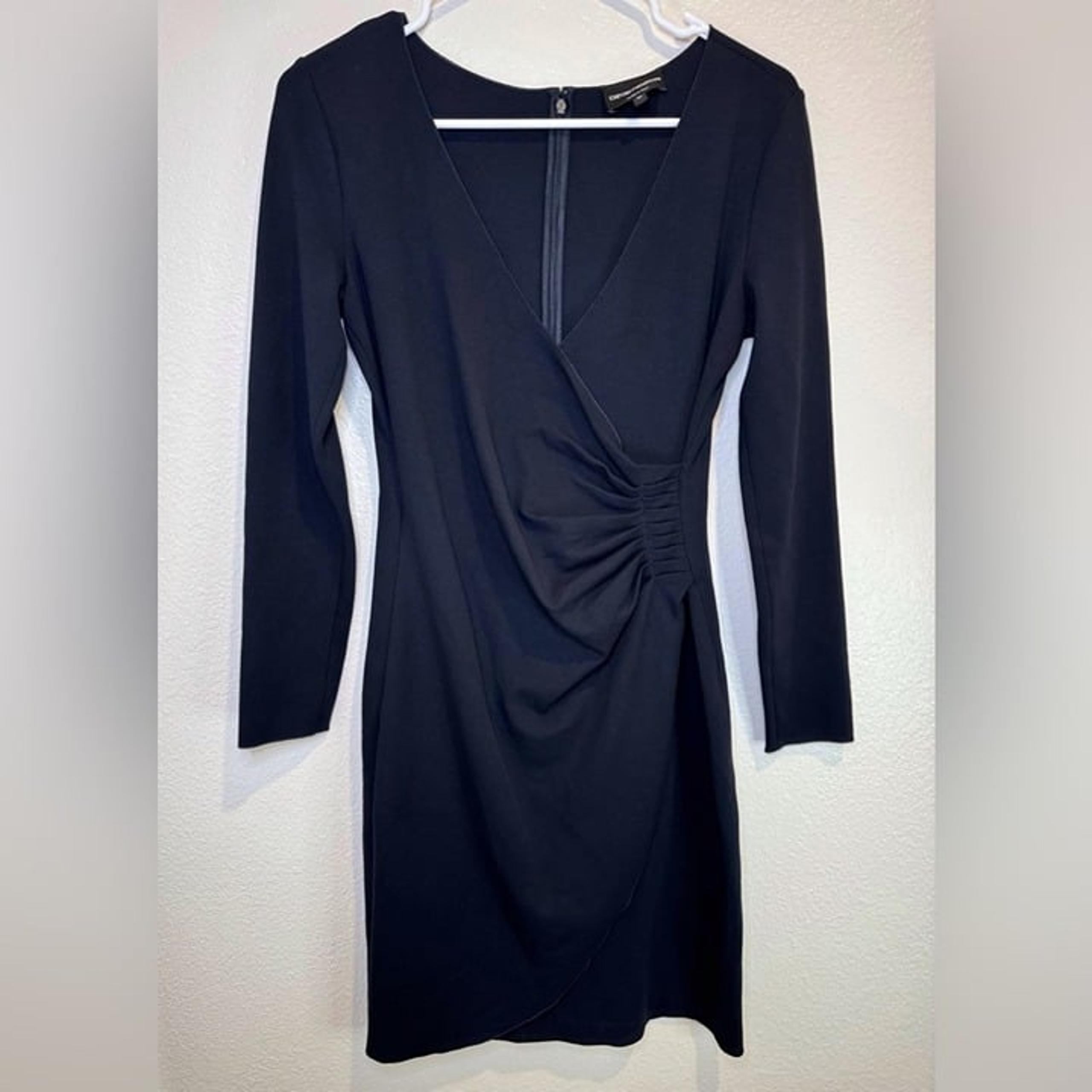 Emporio Armani Y2K Women’s Black Long Sleeve Dress Size 38