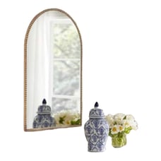Home Decorators Collection Medium Arched Gold Antiqued Classic Accent Mirror (35