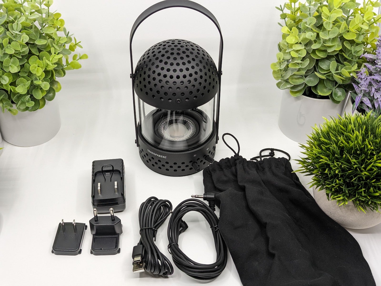 Transparent Light Speaker in Black - Portable Bluetooth Speaker