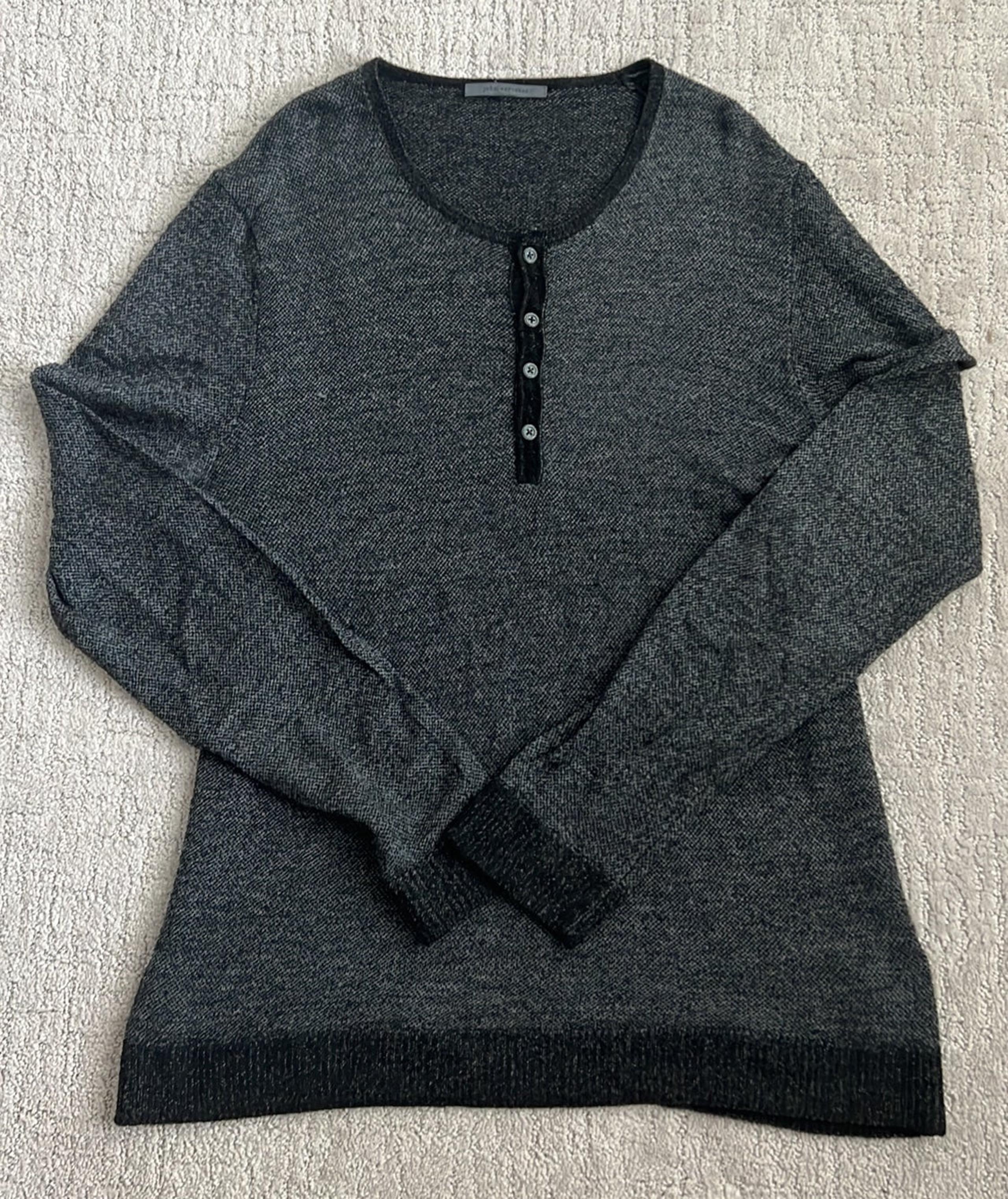 John Varvatos Light crewneck button up Sweater XL