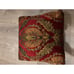 Vintage Croscill Imperial Empress Throw Pillows Red Velour Medallions