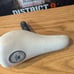 Retro Haro BMX Seat Integrated Post Cut White Nice Condition Slim Line 9x5 2000s