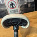 Retro Haro BMX Seat Integrated Post Cut White Nice Condition Slim Line 9x5 2000s