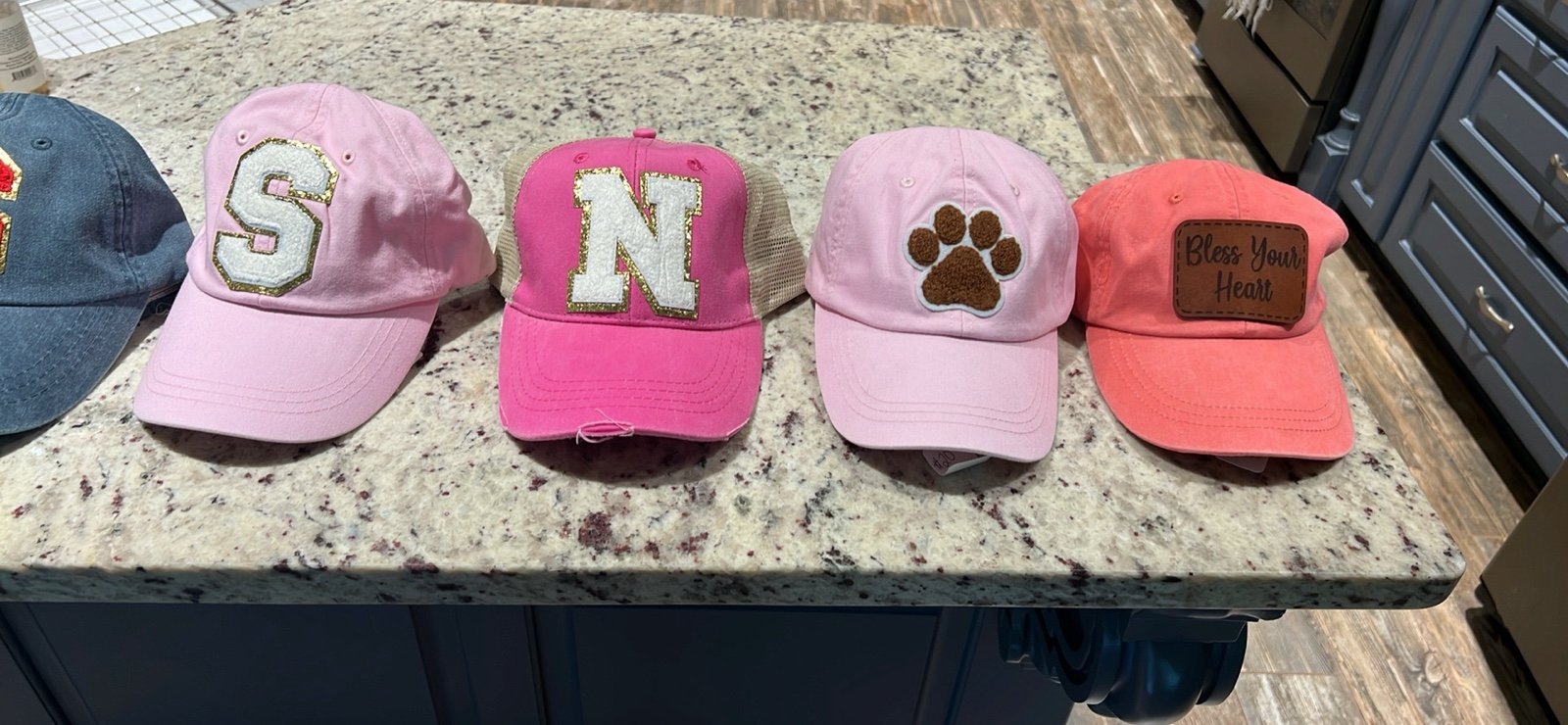 Chenille Letter Patch Hats BUNDLE-13