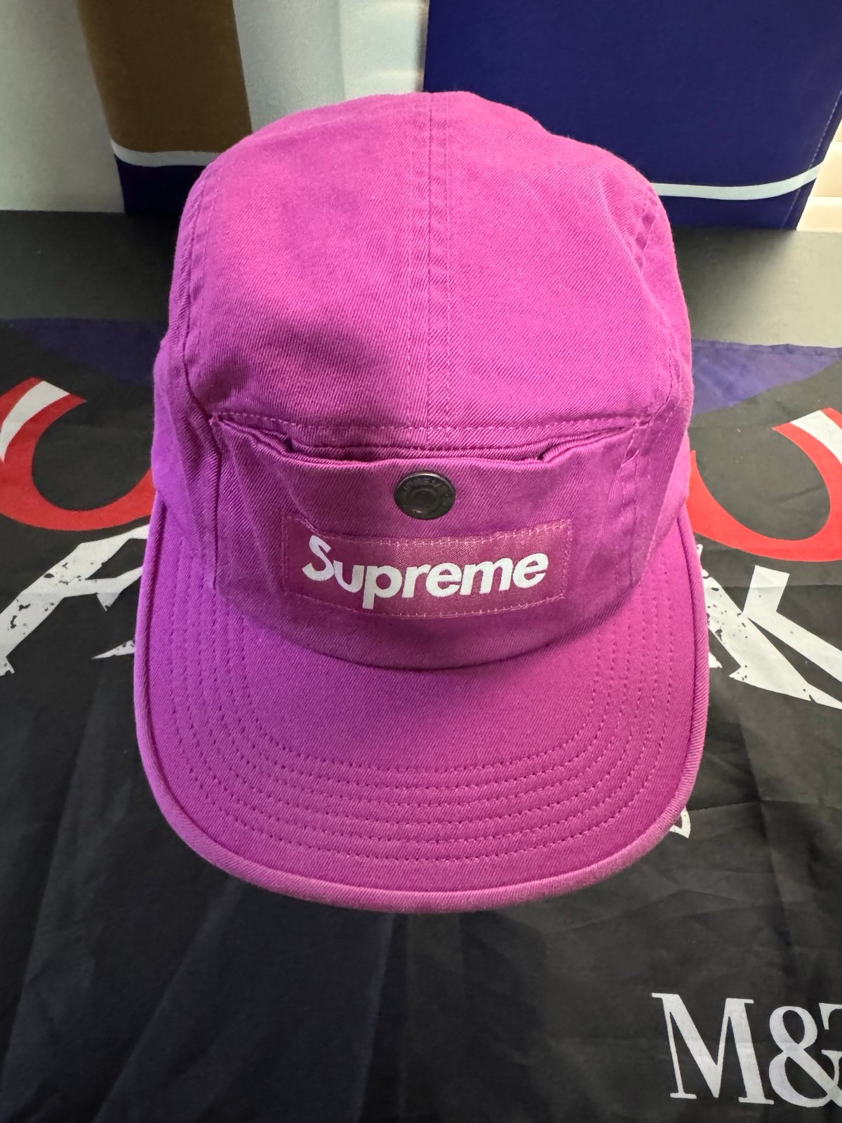 Supreme Snap Button Camp Cap