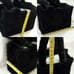 Black Vegan Fur Convertible Handbag