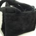 Black Vegan Fur Convertible Handbag