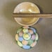 Westmoreland Milk Glass Chick Eggs Basket Covered Candy Dish Hand Painted Easter