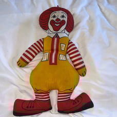 Ronald McDonald cloth vintage doll