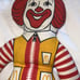 Ronald McDonald cloth vintage doll