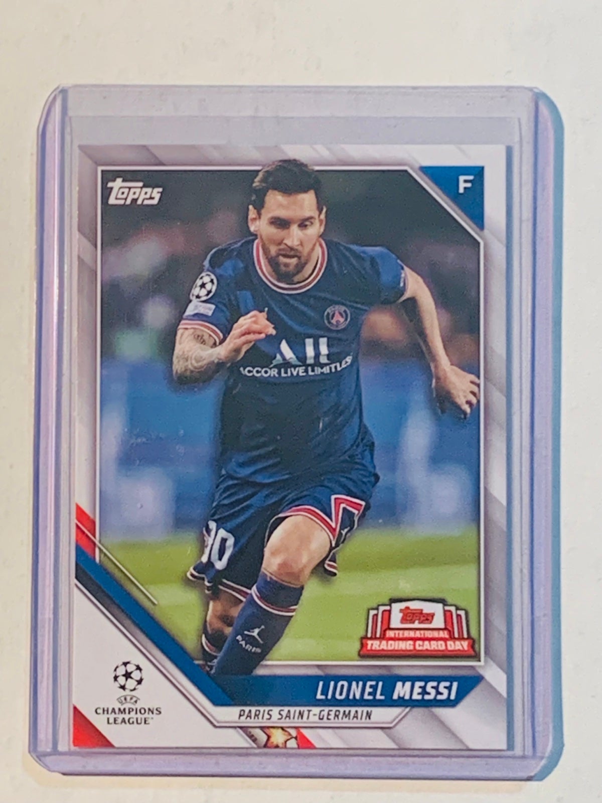 Lionel Messi Topps Champions League PSG Card