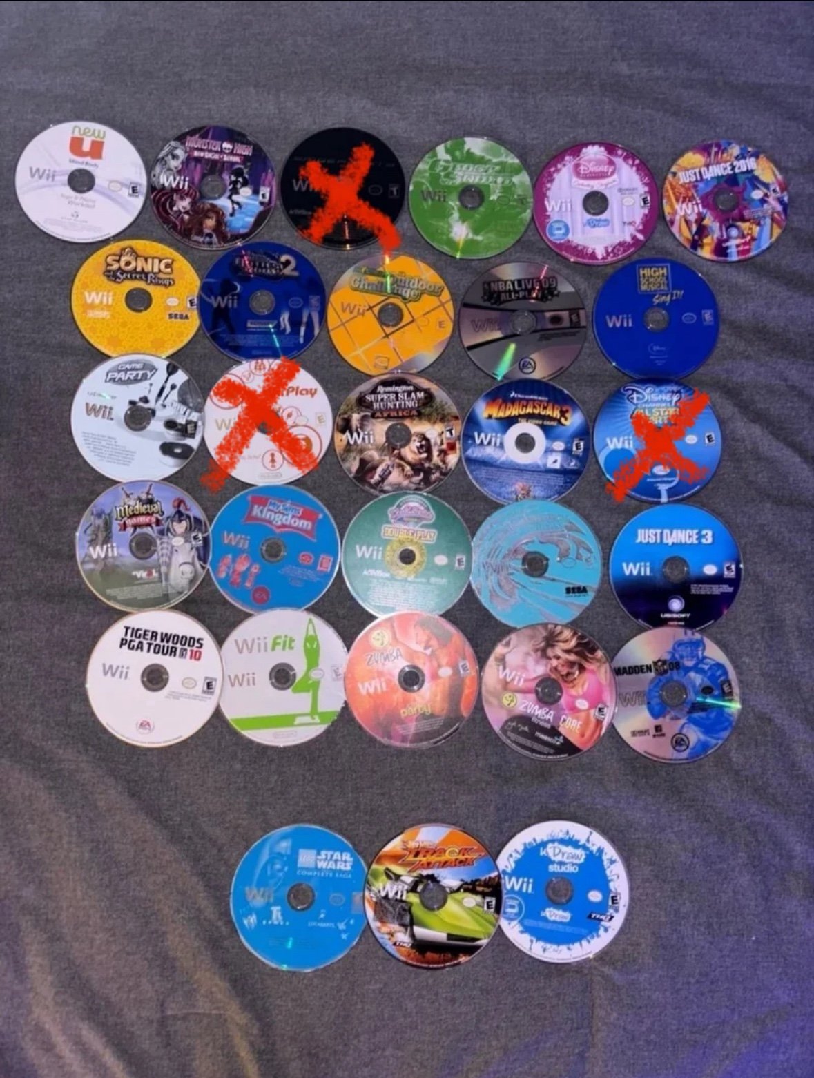 Huge Wii Game Lot/Bundle - 26 Games Tested - 23 Working
