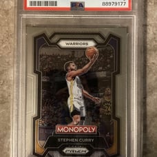 Stephen Curry Golden State Warriors 2023 PRIZM MONOPOLY PSA MINT 9
