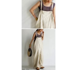 Linen overalls